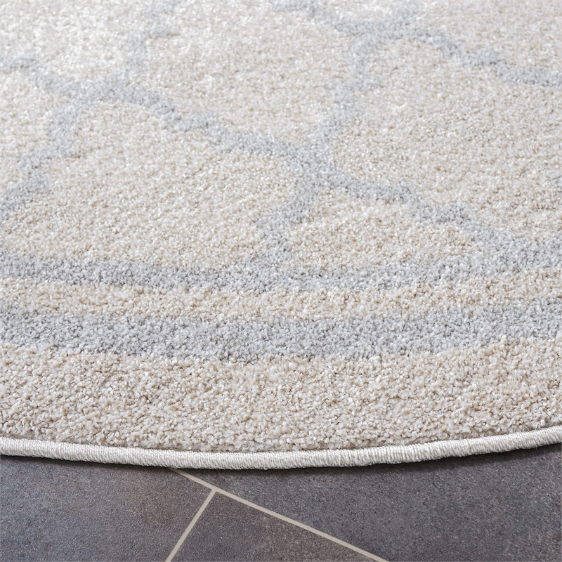 Safavieh Amherst Beige Indoor Outdoor Rug - Round 5'