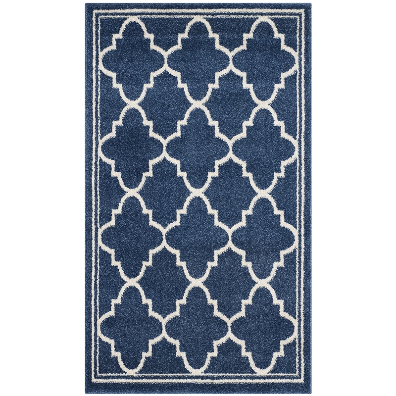 Safavieh Amherst Navy Indoor Outdoor Rug - 2'6