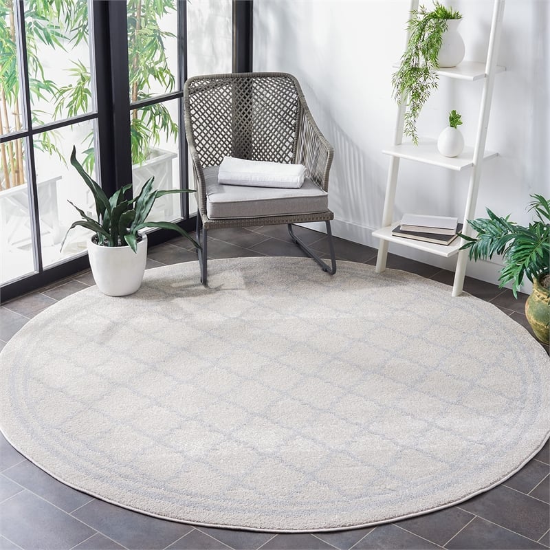 Safavieh Amherst Navy Indoor Outdoor Rug - Round 7'