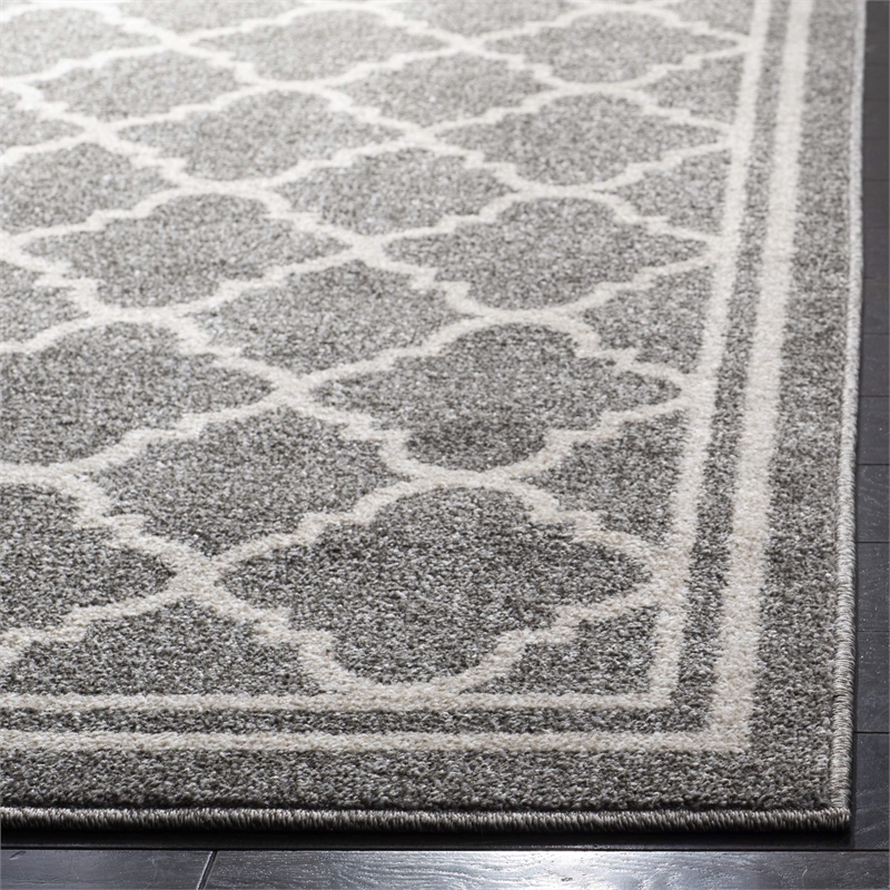 Safavieh Amherst Dark Grey Indoor Outdoor Rug - 9' x 12'