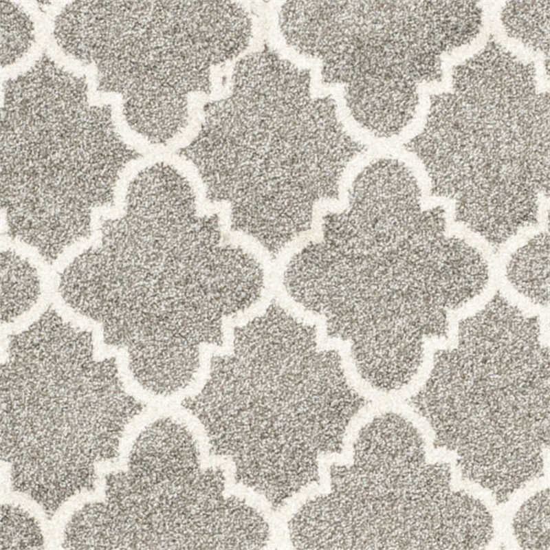 Safavieh Amherst Dark Grey Indoor Outdoor Rug - Round 5'