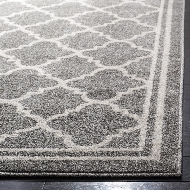 Safavieh Amherst Dark Grey Indoor Outdoor Rug - Runner 2'3