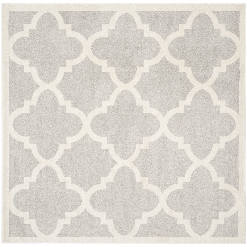 Safavieh Amherst Light Grey Indoor Outdoor Rug - Square 7'