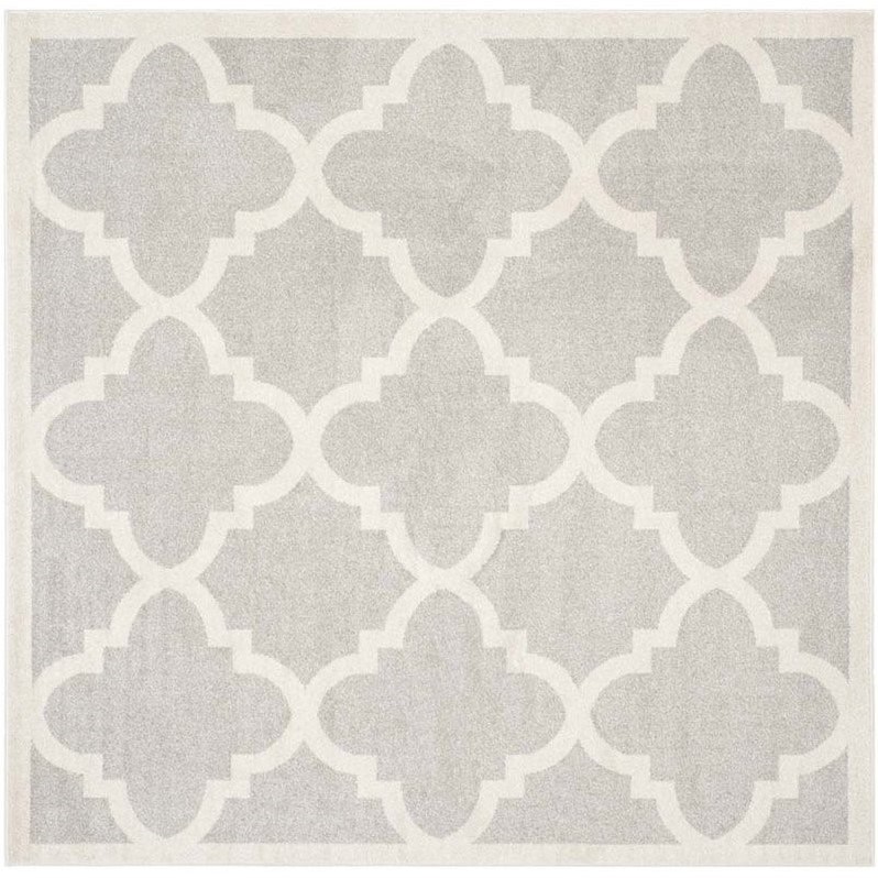 Safavieh Amherst Light Grey Indoor Outdoor Rug Square 7