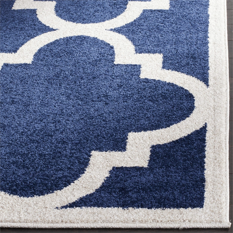 Safavieh Amherst Navy Indoor Outdoor Rug - Square 7'