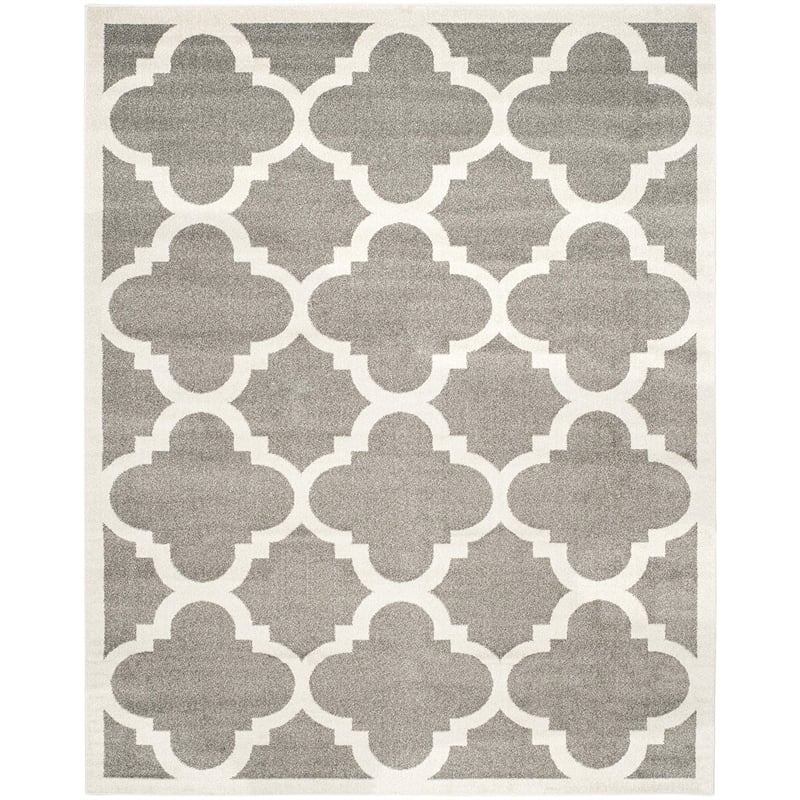 Safavieh Amherst Dark Grey Indoor Outdoor Rug - 8' x 10'