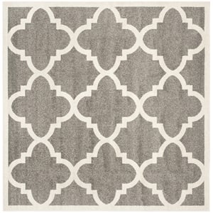 Safavieh Amherst Dark Grey Indoor Outdoor Rug - Square 7'