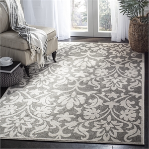 Safavieh Amherst Dark Grey Indoor Outdoor Rug - 3' x 5'