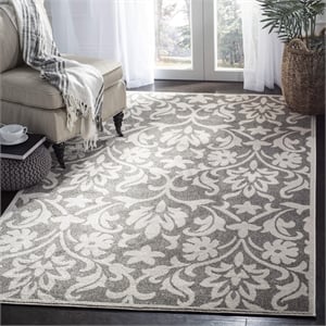 Safavieh Amherst Dark Grey Indoor Outdoor Rug - 9' x 12'