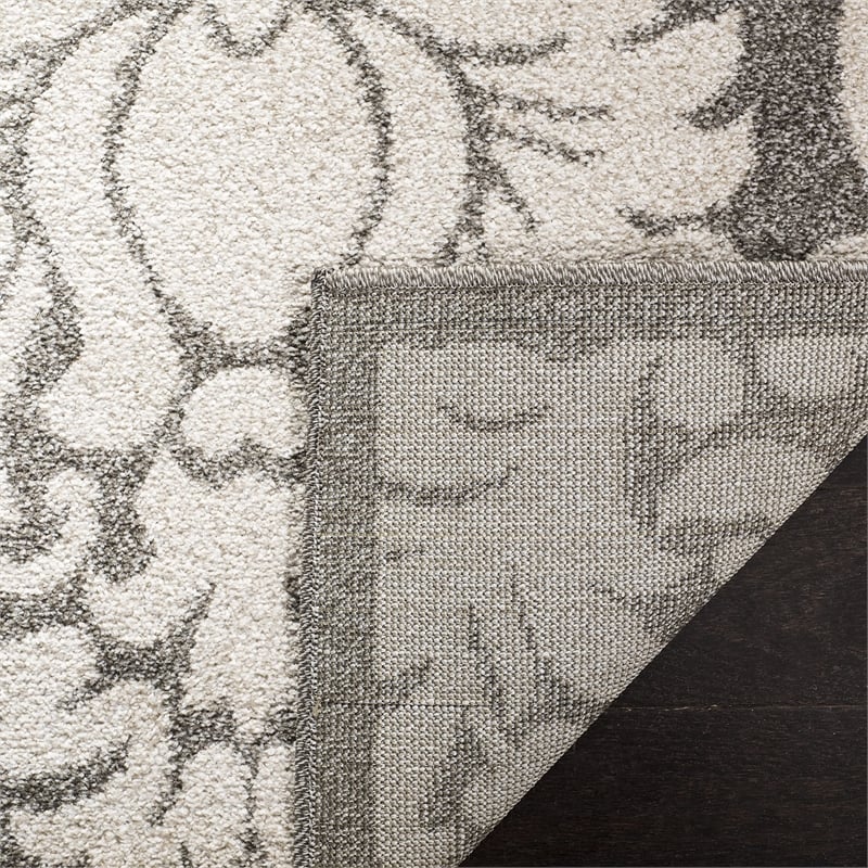 Safavieh Amherst Dark Grey Indoor Outdoor Rug - 8' x 10'