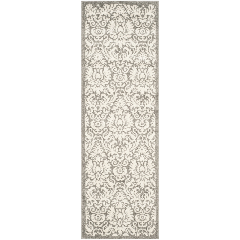Safavieh Amherst Dark Grey Indoor Outdoor Rug - Runner 2'3