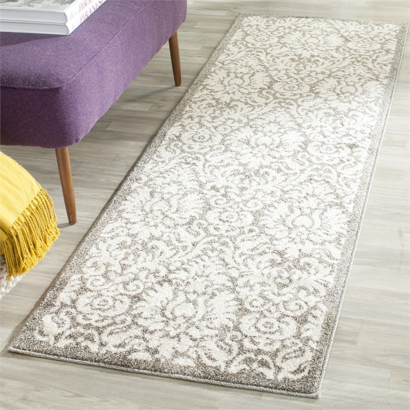 Safavieh Amherst Dark Grey Indoor Outdoor Rug - Runner 2'3
