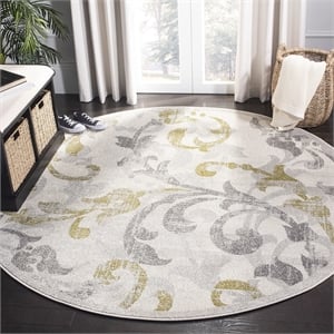 Safavieh Amherst Ivory Indoor Outdoor Rug - Round 7'