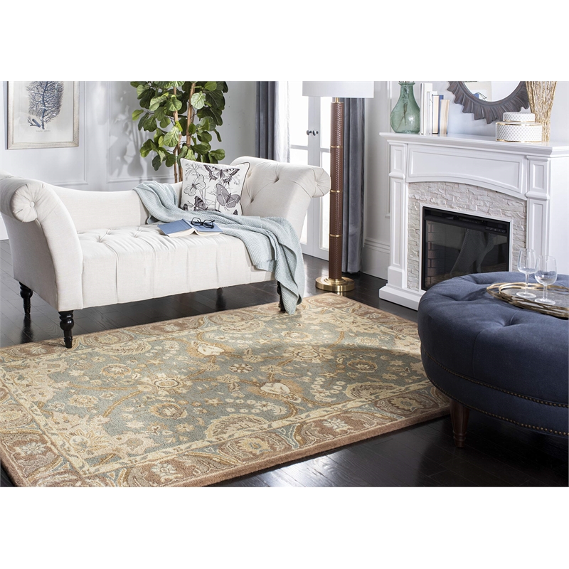 Safavieh Anatolia Teal Traditional Rug - 4' x 6'