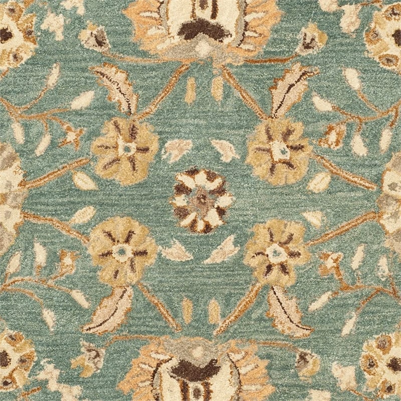Safavieh Anatolia Teal Traditional Rug - Round 6'