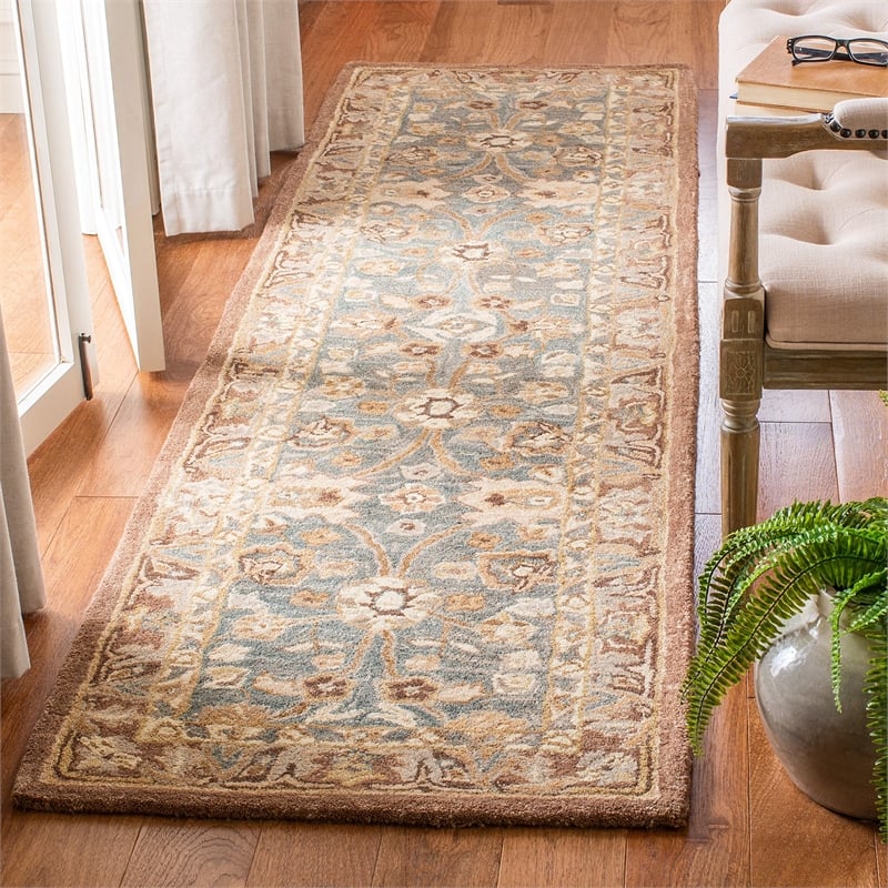 Safavieh Anatolia Teal Traditional Rug - Runner 2'3