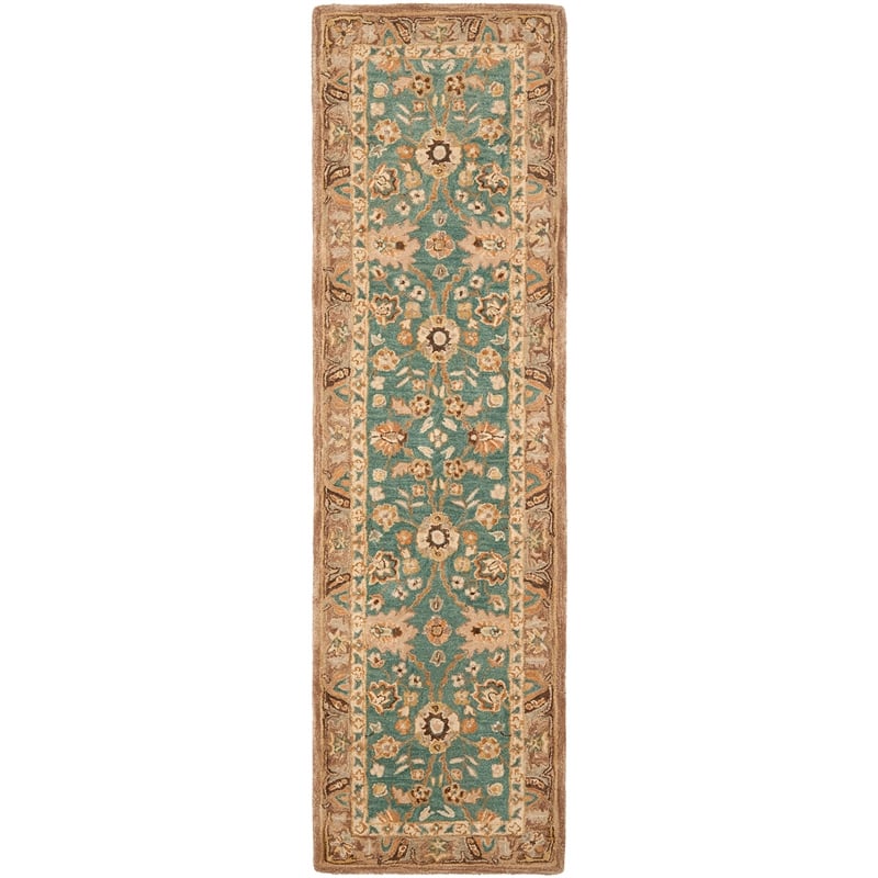 Safavieh Anatolia Teal Traditional Rug - Runner 2'3