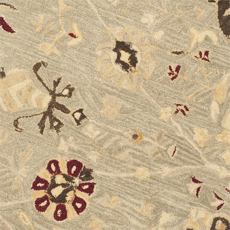 Safavieh Anatolia Grey Blue Traditional Rug - Round 6'