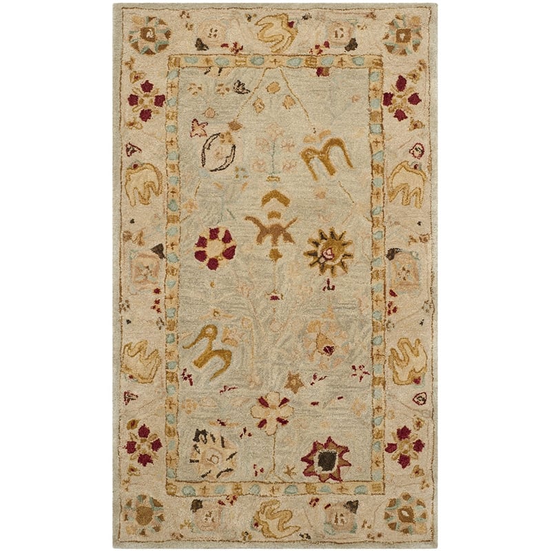 Safavieh Anatolia Grey Blue Traditional Rug - 3' x 5'