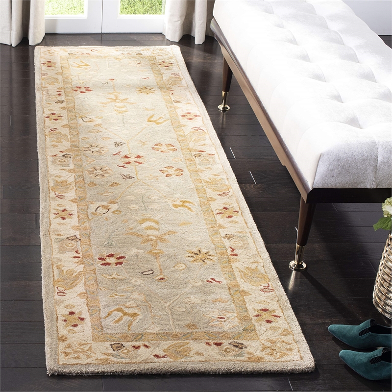Safavieh Anatolia Grey Blue Traditional Rug - Runner 2'3