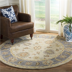 Safavieh Anatolia Taupe Traditional Rug - Round 6'