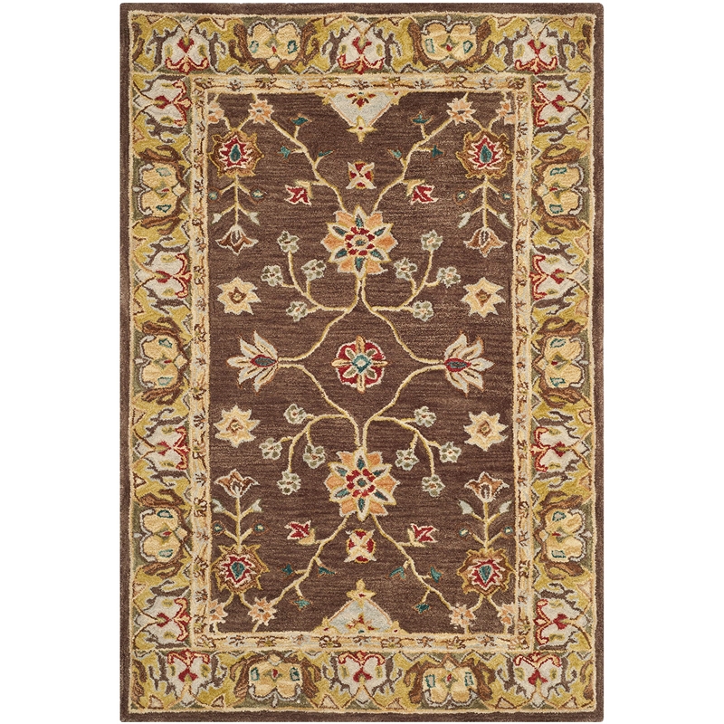 Safavieh Anatolia Brown Traditional Rug - 4' x 6'