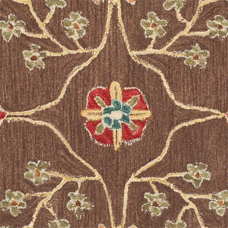 Safavieh Anatolia Brown Traditional Rug - Round 6'