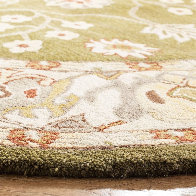 Safavieh Anatolia Moss Traditional Rug - Round 6'