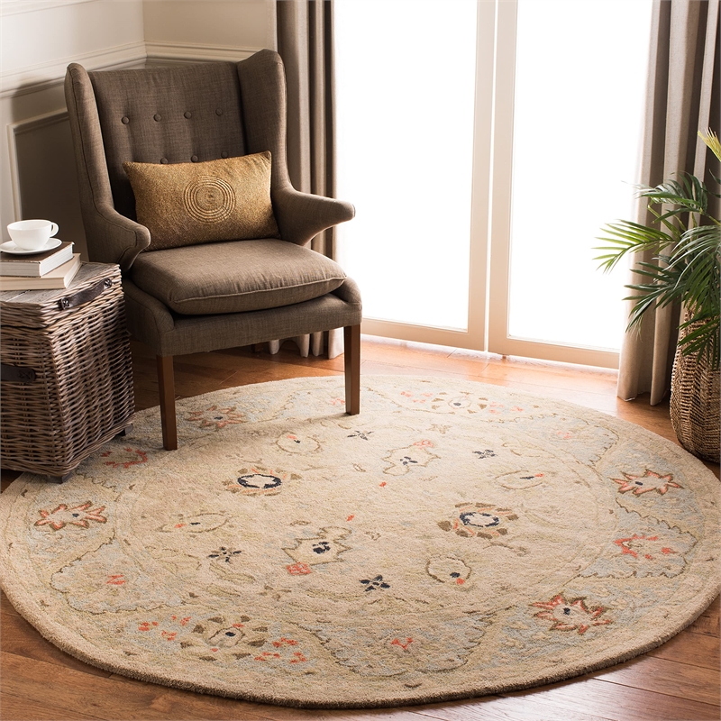 Safavieh Anatolia Natural Traditional Rug - Round 6'