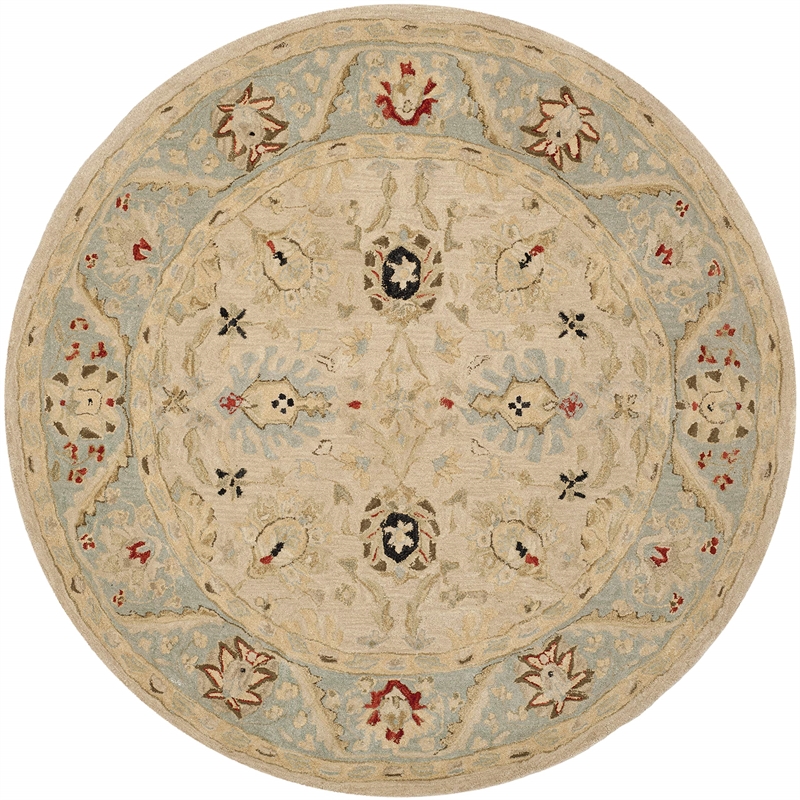 Safavieh Anatolia Natural Traditional Rug - Round 6'
