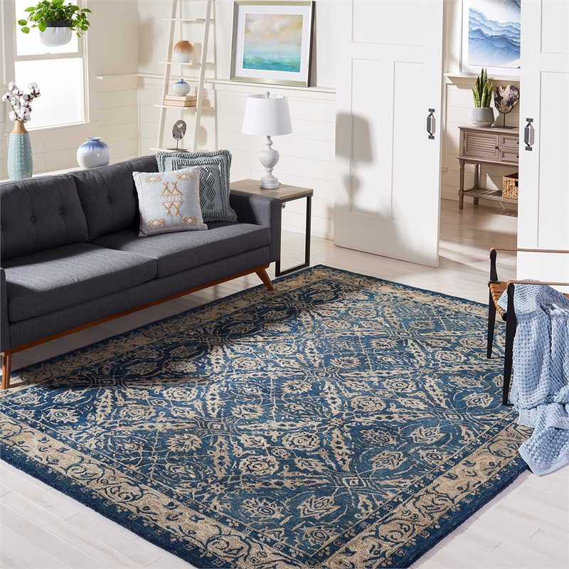 Safavieh Anatolia Navy Traditional Rug - 8' x 10'