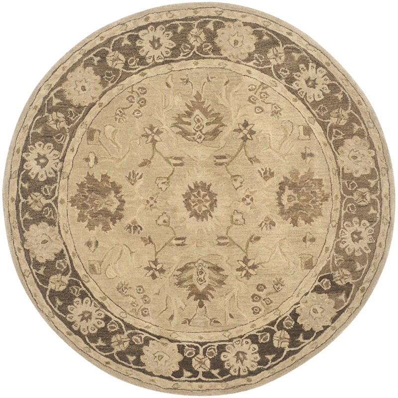 Safavieh Anatolia Light Grey Traditional Rug - Round 6'