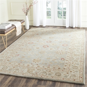 Safavieh Antiquity Grey Blue Traditional Rug - 6' x 9'