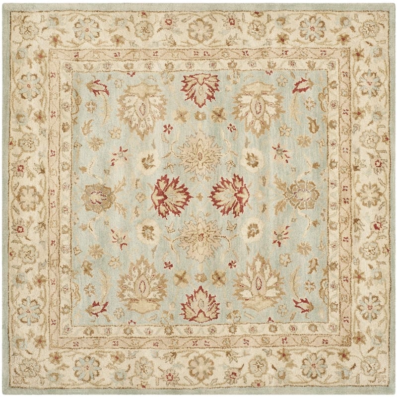 Safavieh Antiquity Grey Blue Traditional Rug - Square 4'