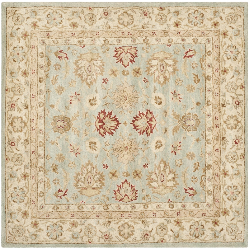Safavieh Antiquity Grey Blue Traditional Rug - Square 6'