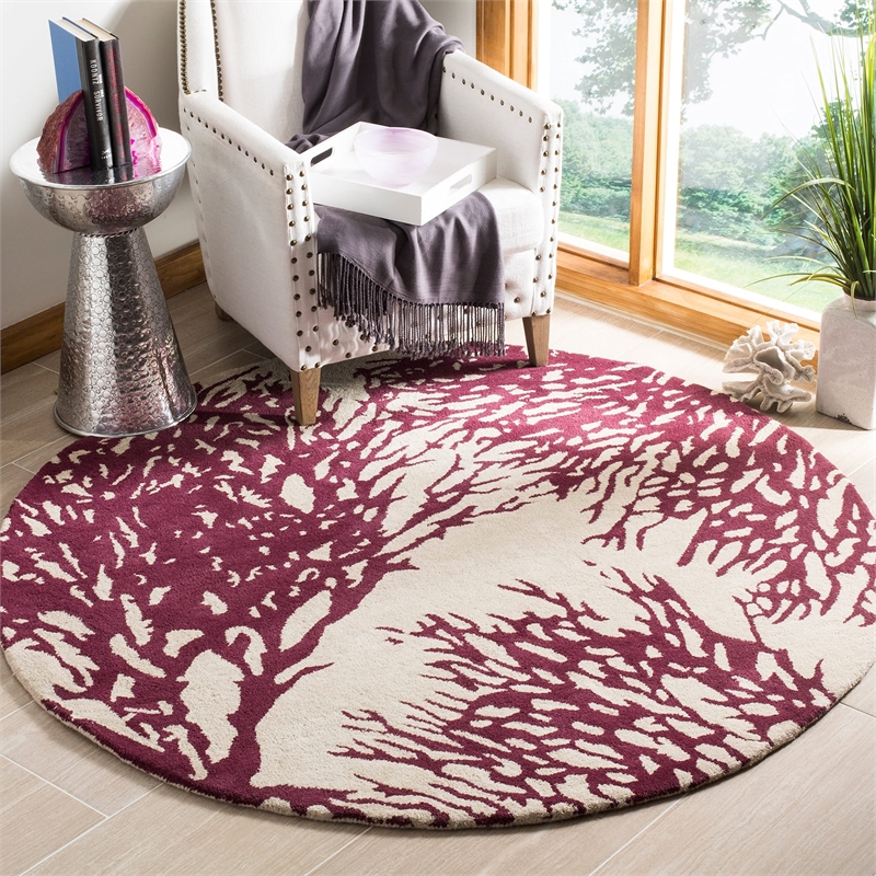 Safavieh Bella Beige Country Rug - Round 7'