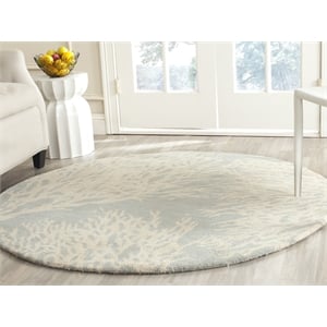 Safavieh Bella Grey Country Rug - Round 7'