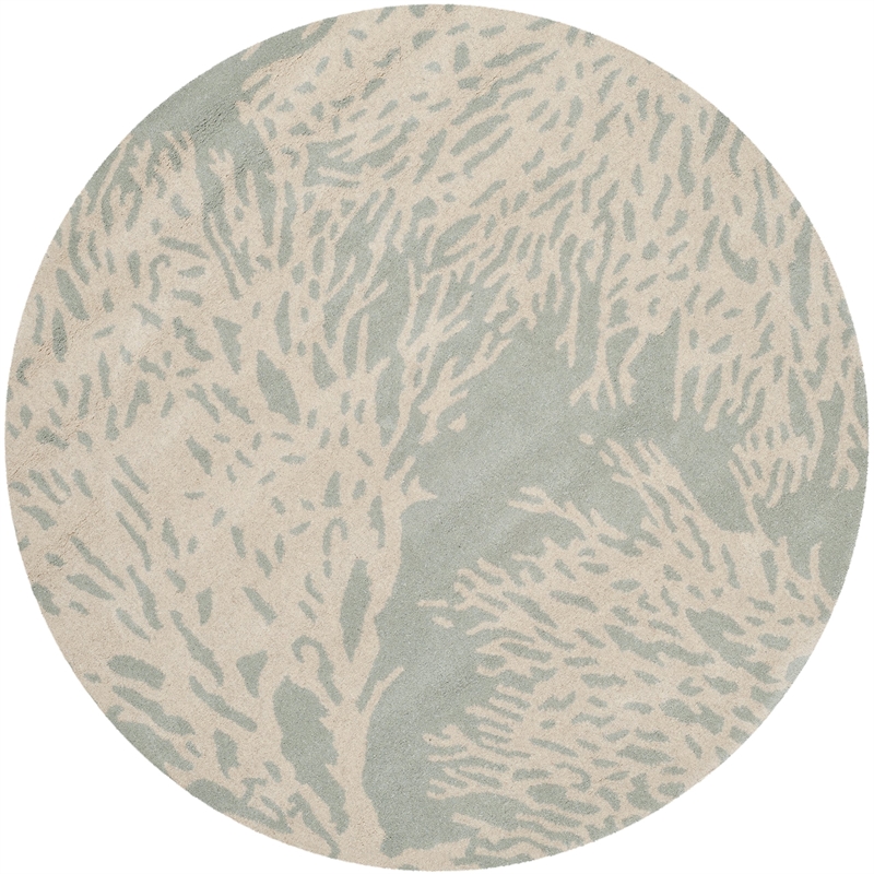 Safavieh Bella Grey Country Rug - Round 7'