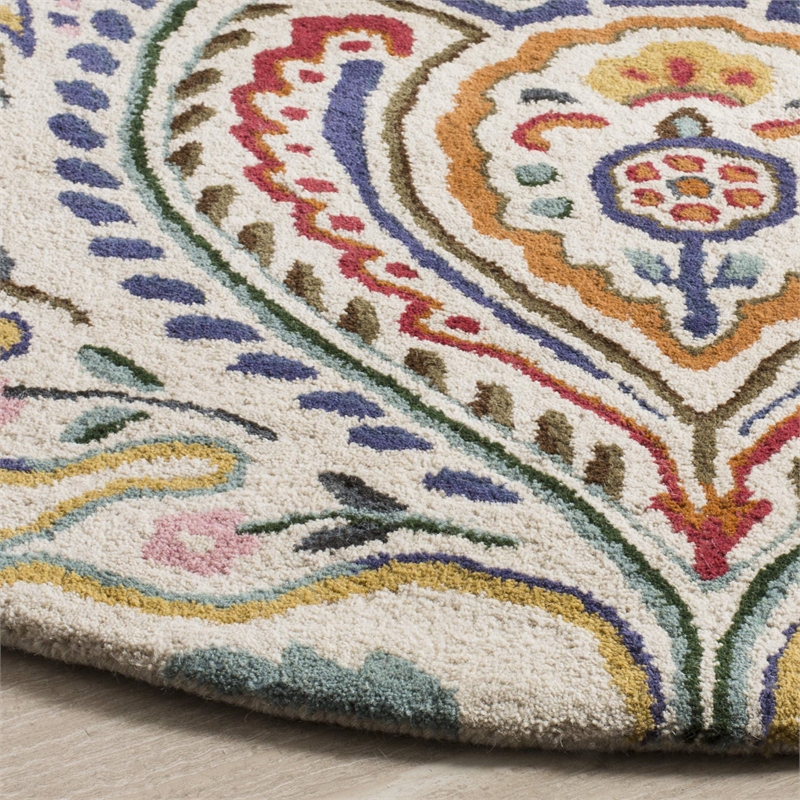 Safavieh Bella Ivory Country Rug - Round 7'