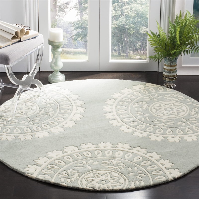 Safavieh Bella Grey Contemporary Rug - Round 5'