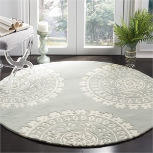 Safavieh Bella Grey Contemporary Rug - Round 5'