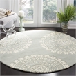 Safavieh Bella Grey Contemporary Rug - Round 5'