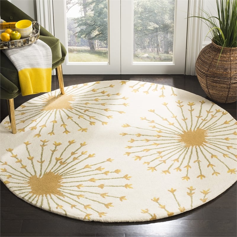 Safavieh Bella Beige Contemporary Rug - Round 5'