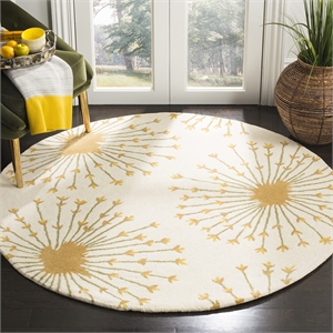 Safavieh Bella Beige Contemporary Rug - Round 5'