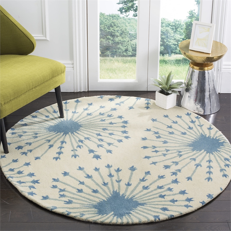 Safavieh Bella Beige Contemporary Rug - Round 5'
