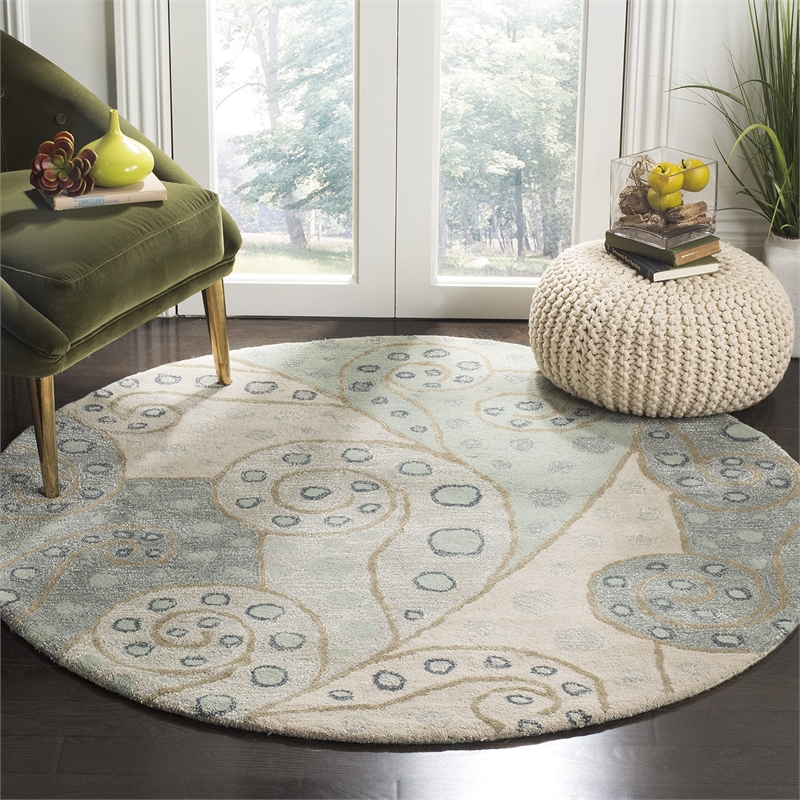 Safavieh Bella Sage Country Rug - Round 5'