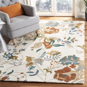 Safavieh Blossom Red Blue Country Rug - 5' x 8'