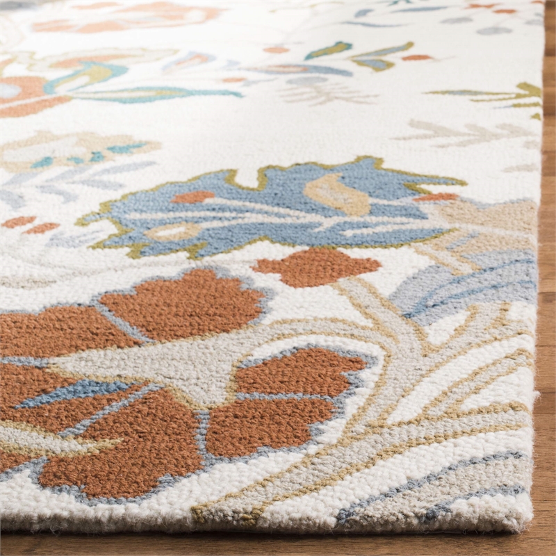 Safavieh Blossom Red Blue Country Rug - 8' x 10'