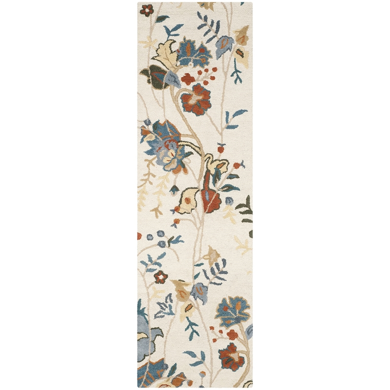Safavieh Blossom Red Blue Country Rug - Runner 2'3