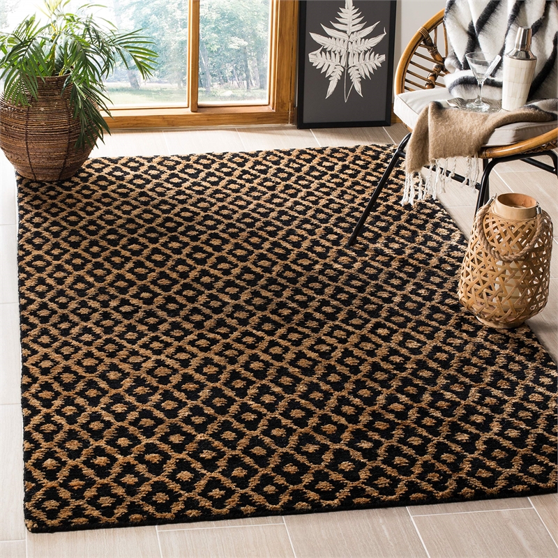 Safavieh Bohemian Black Country Rug - 5' x 8'